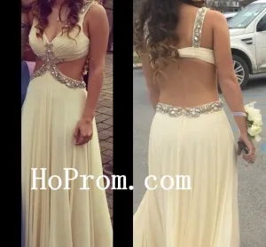 Straps Beading Prom Dresses,A-Line Prom Dress,Evening Dress