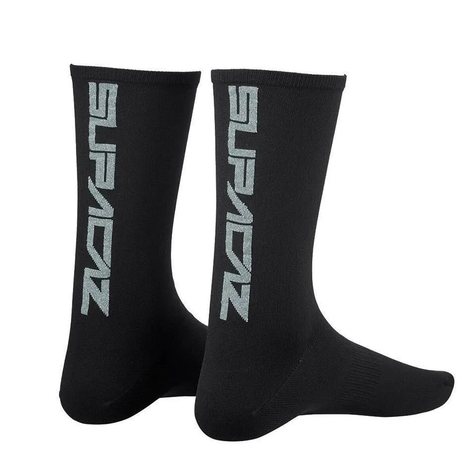 Supacaz Bling Socks "Platinum" - L/XL