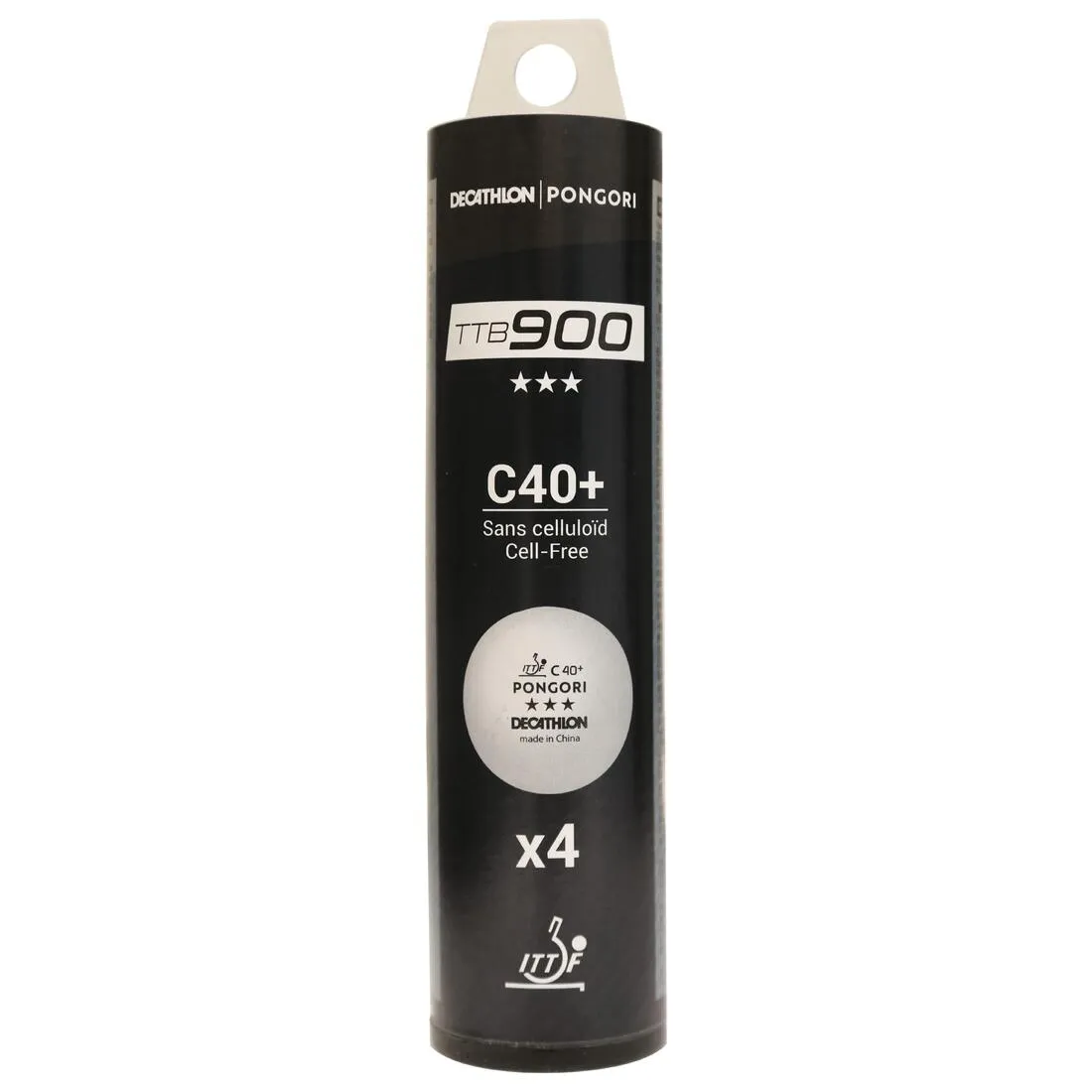 Table Tennis Balls TTB 900C 40  3* x 4 - White