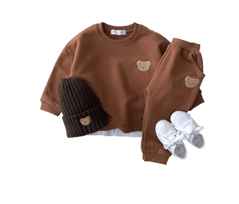 Teddy Bear Jogger Set- Lightweight Cotton