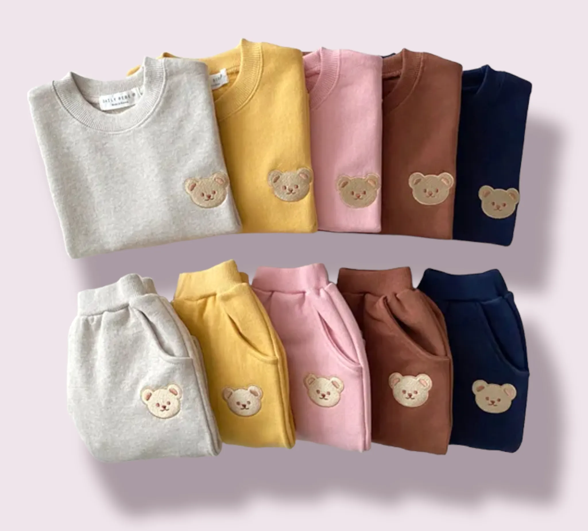 Teddy Bear Jogger Set- Lightweight Cotton
