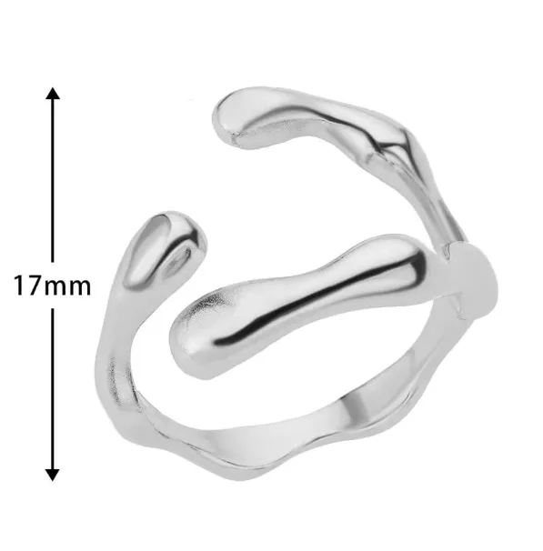 Triple hammered ring