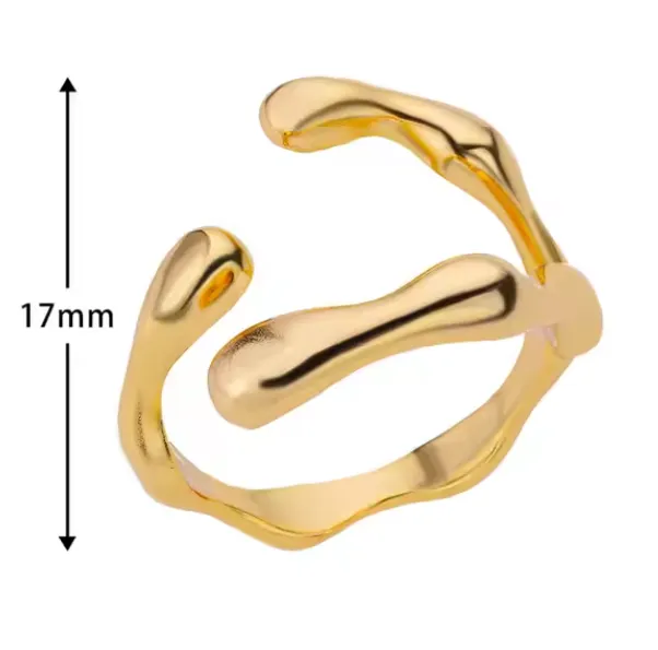 Triple hammered ring