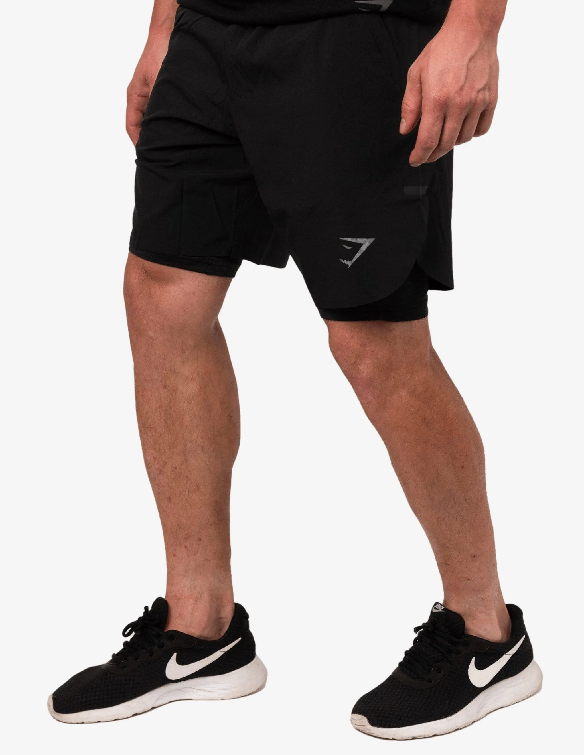 Two in One Shorts Black