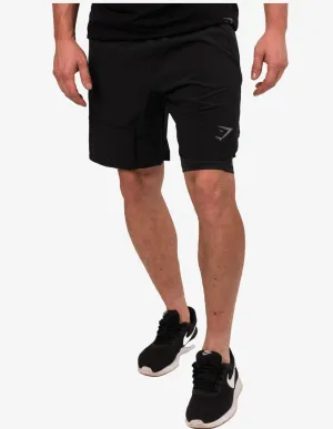 Two in One Shorts Black