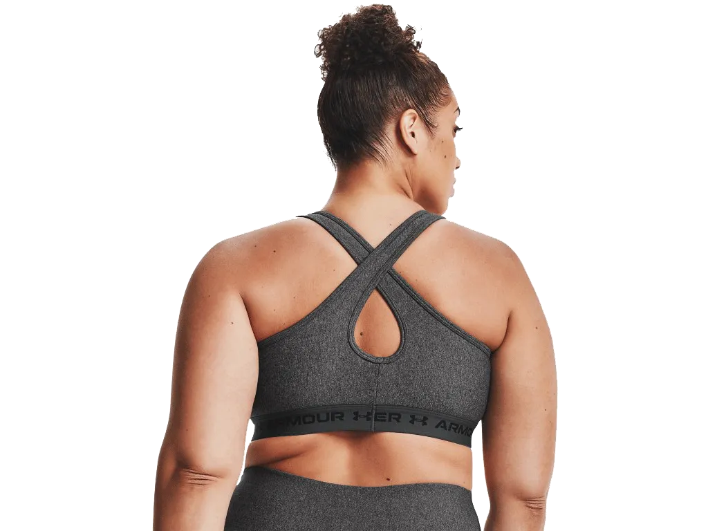 UA Women's Armour® Mid Crossback Heather Sports Bra