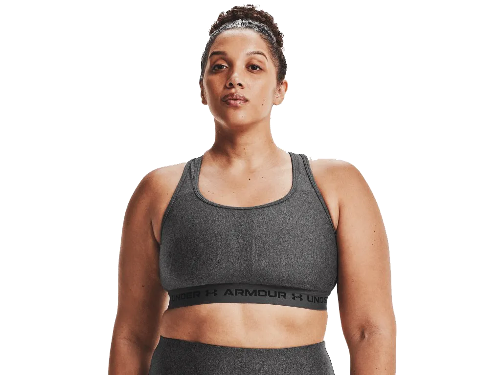 UA Women's Armour® Mid Crossback Heather Sports Bra