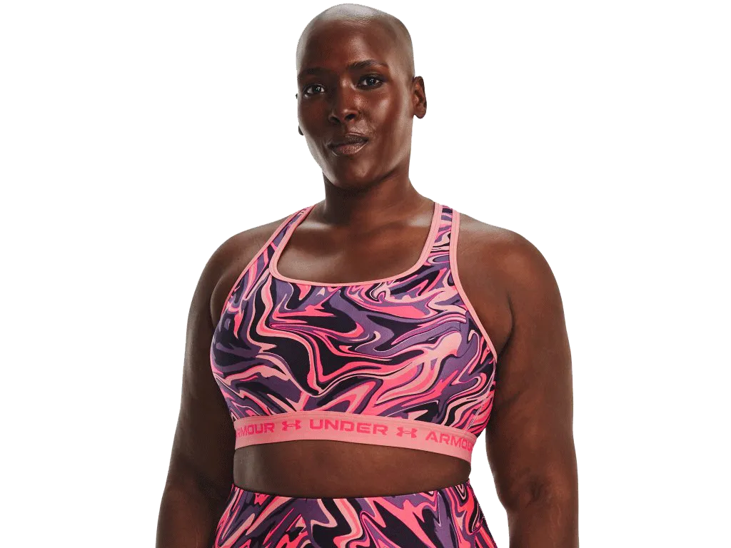 UA Women's Armour® Mid Crossback Print Sports Bra