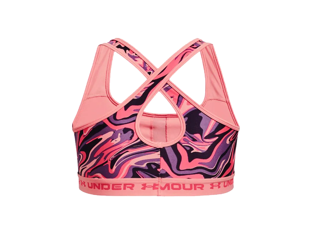 UA Women's Armour® Mid Crossback Print Sports Bra