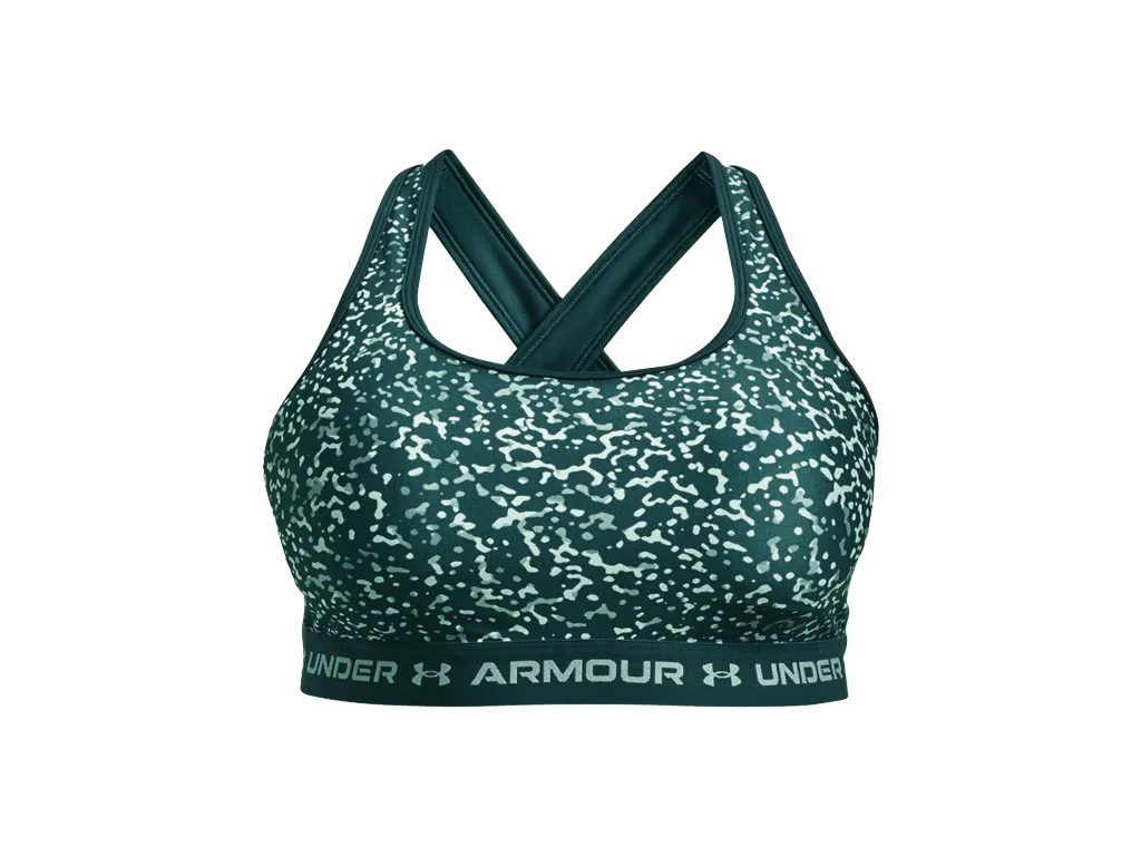 UA Women's Armour® Mid Crossback Print Sports Bra