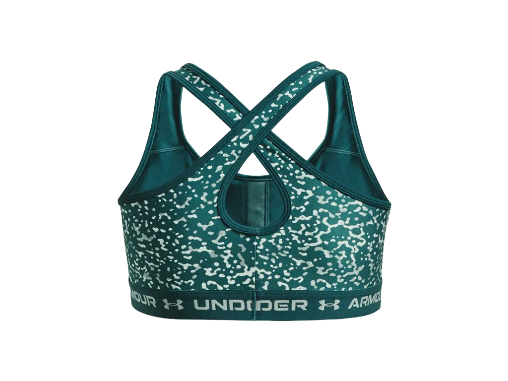 UA Women's Armour® Mid Crossback Print Sports Bra