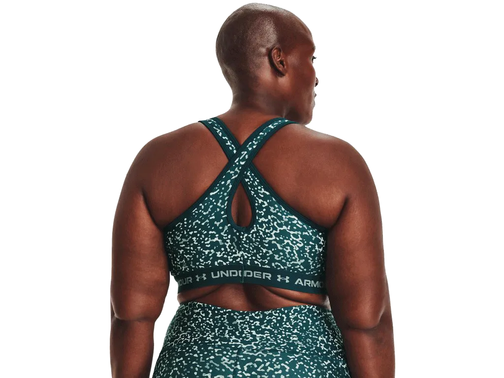 UA Women's Armour® Mid Crossback Print Sports Bra