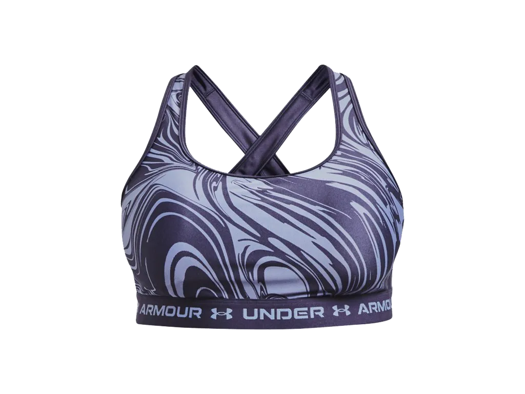 UA Women's Armour® Mid Crossback Print Sports Bra