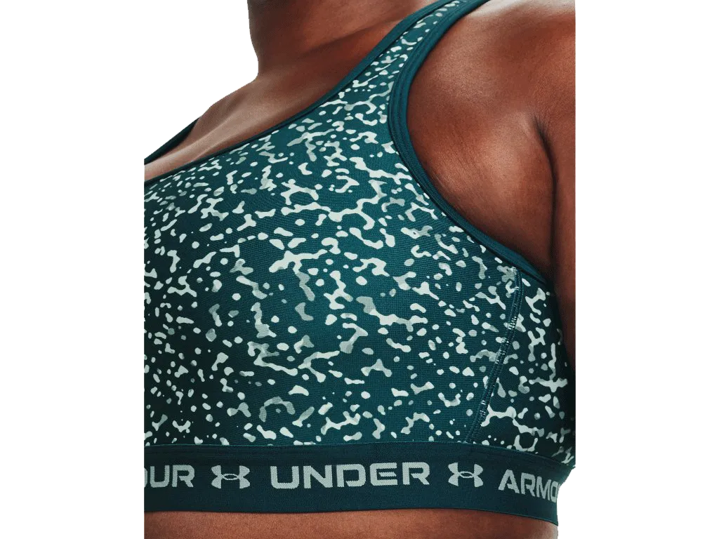 UA Women's Armour® Mid Crossback Print Sports Bra