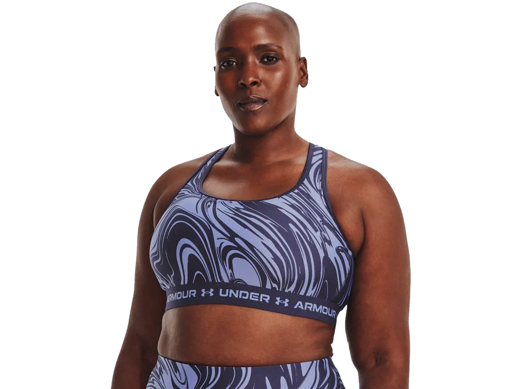 UA Women's Armour® Mid Crossback Print Sports Bra