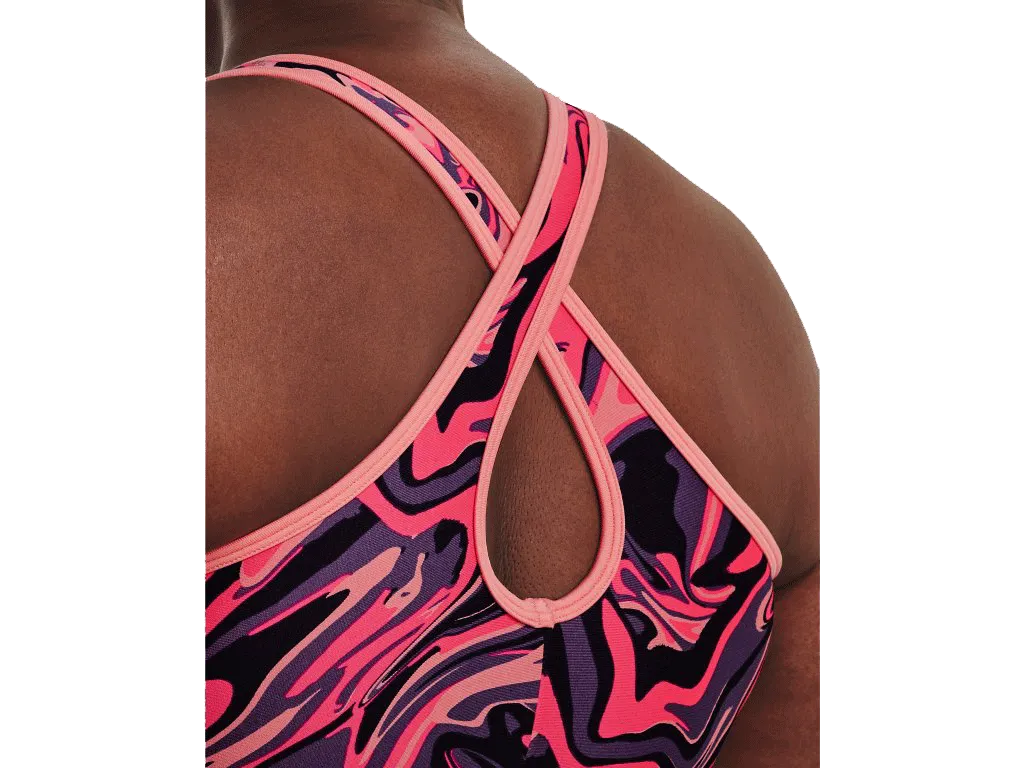 UA Women's Armour® Mid Crossback Print Sports Bra