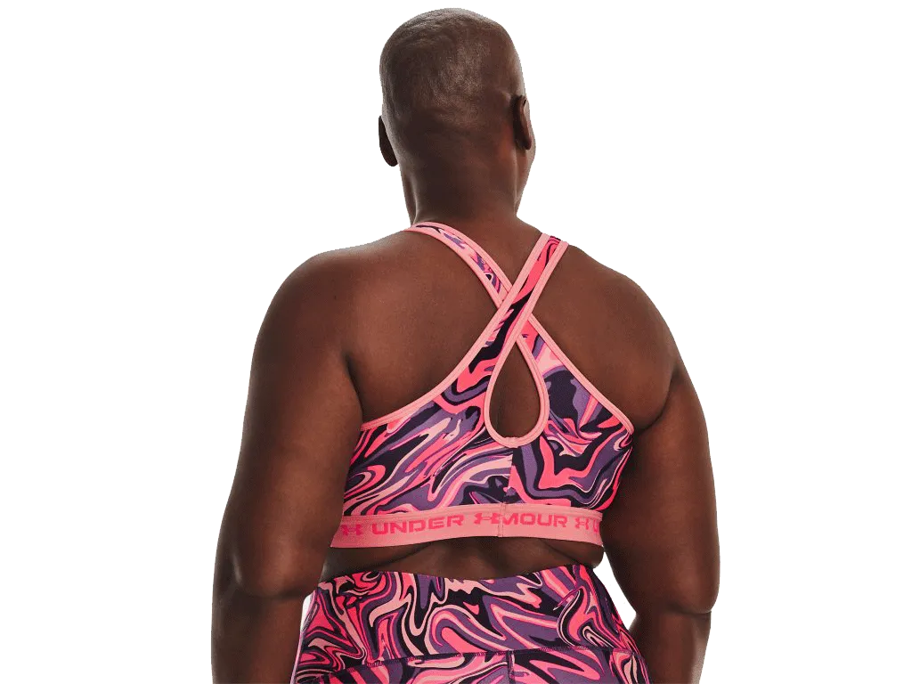 UA Women's Armour® Mid Crossback Print Sports Bra