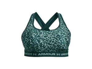 UA Women's Armour® Mid Crossback Print Sports Bra