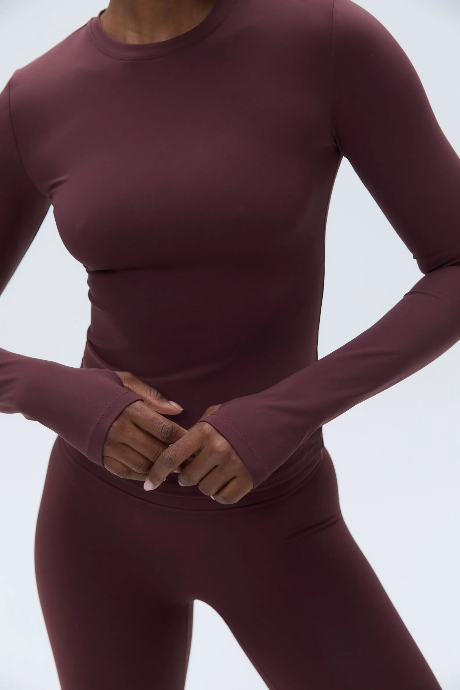 Ultimate Long Sleeve Top - Burgundy