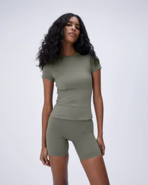 Ultimate Short Sleeve Top - Olive Green