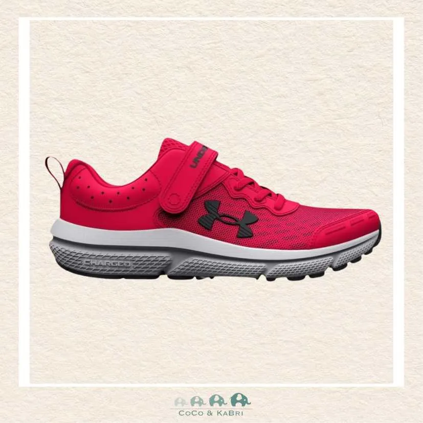 Under Armour: Boys' Pre-School Assert 10 AC WIDE Running Shoes -Red (M1)