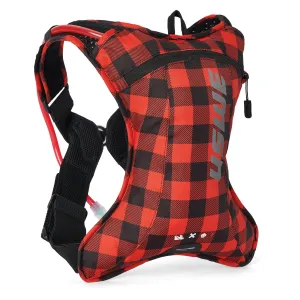 USWE Outlander Bike 2L Hydration System Backpack - Flannel Red/Black