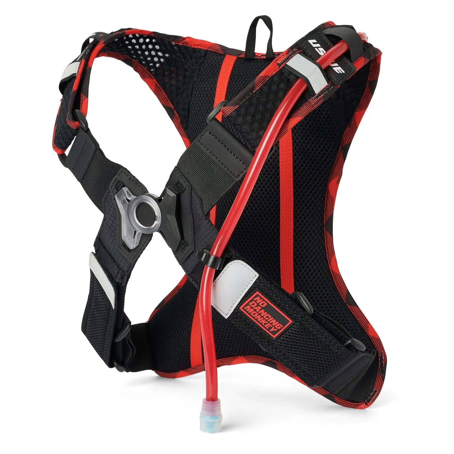 USWE Outlander Bike 2L Hydration System Backpack - Flannel Red/Black