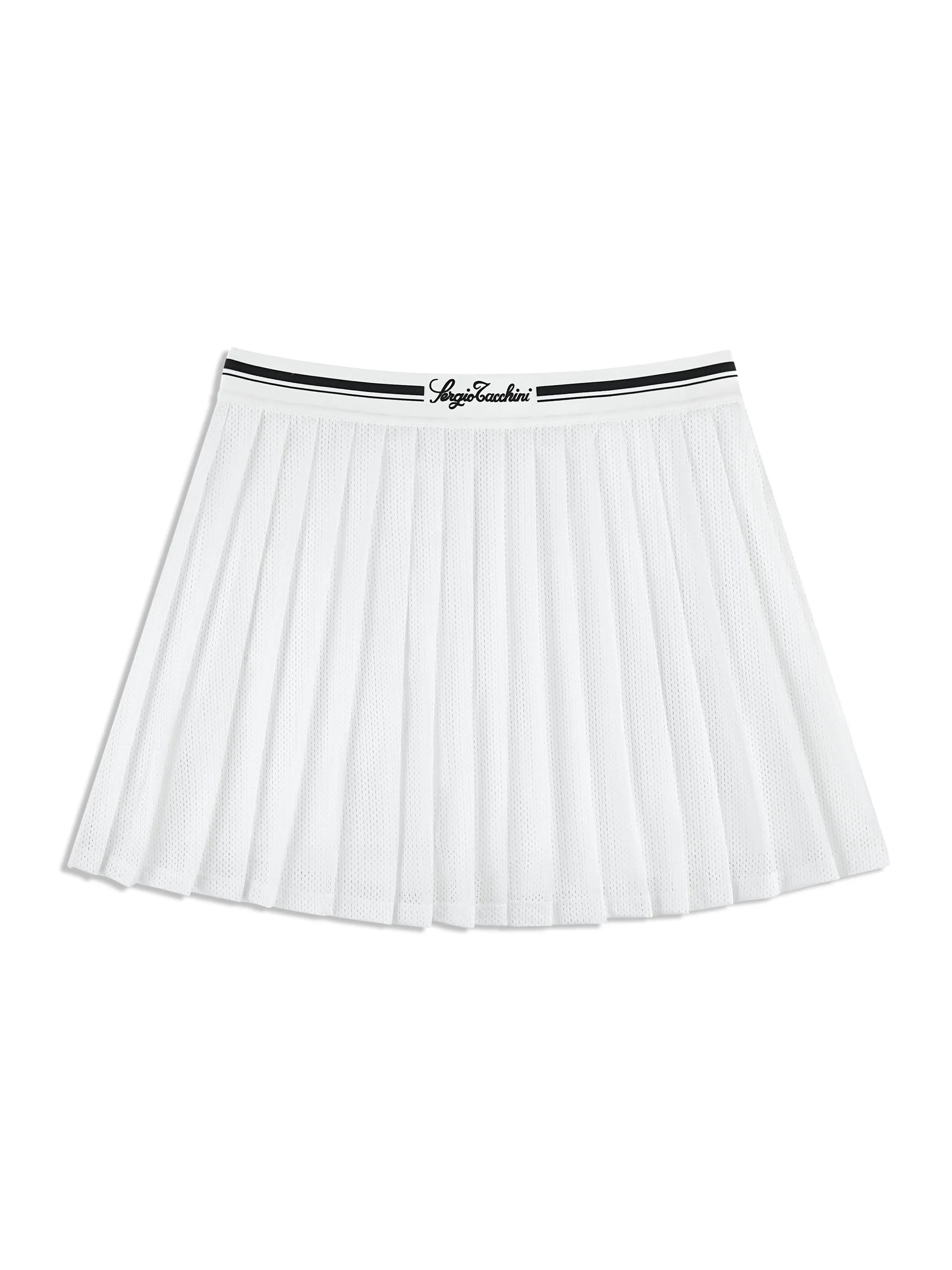 Verona Mesh Skort- Brilliant White