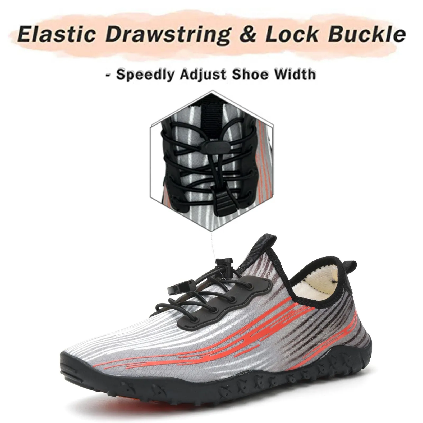 Water Shoes for Men & Women 2024 - Quick-Dry Aqua Socks Beach Swimming Shoes for Surfing Boating Drifting Hiking Yoga Cycling Water Aerobics