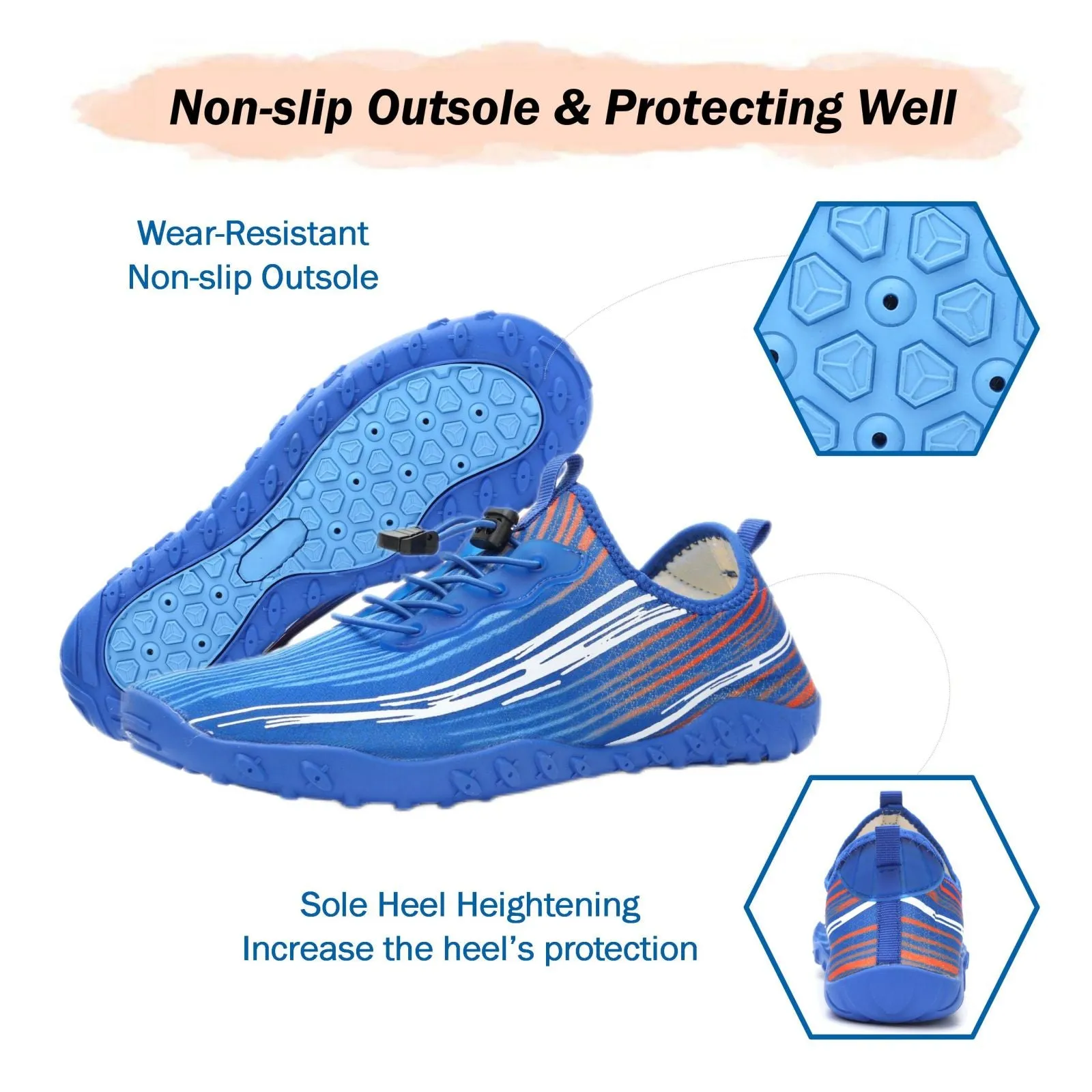 Water Shoes for Men & Women 2024 - Quick-Dry Aqua Socks Beach Swimming Shoes for Surfing Boating Drifting Hiking Yoga Cycling Water Aerobics