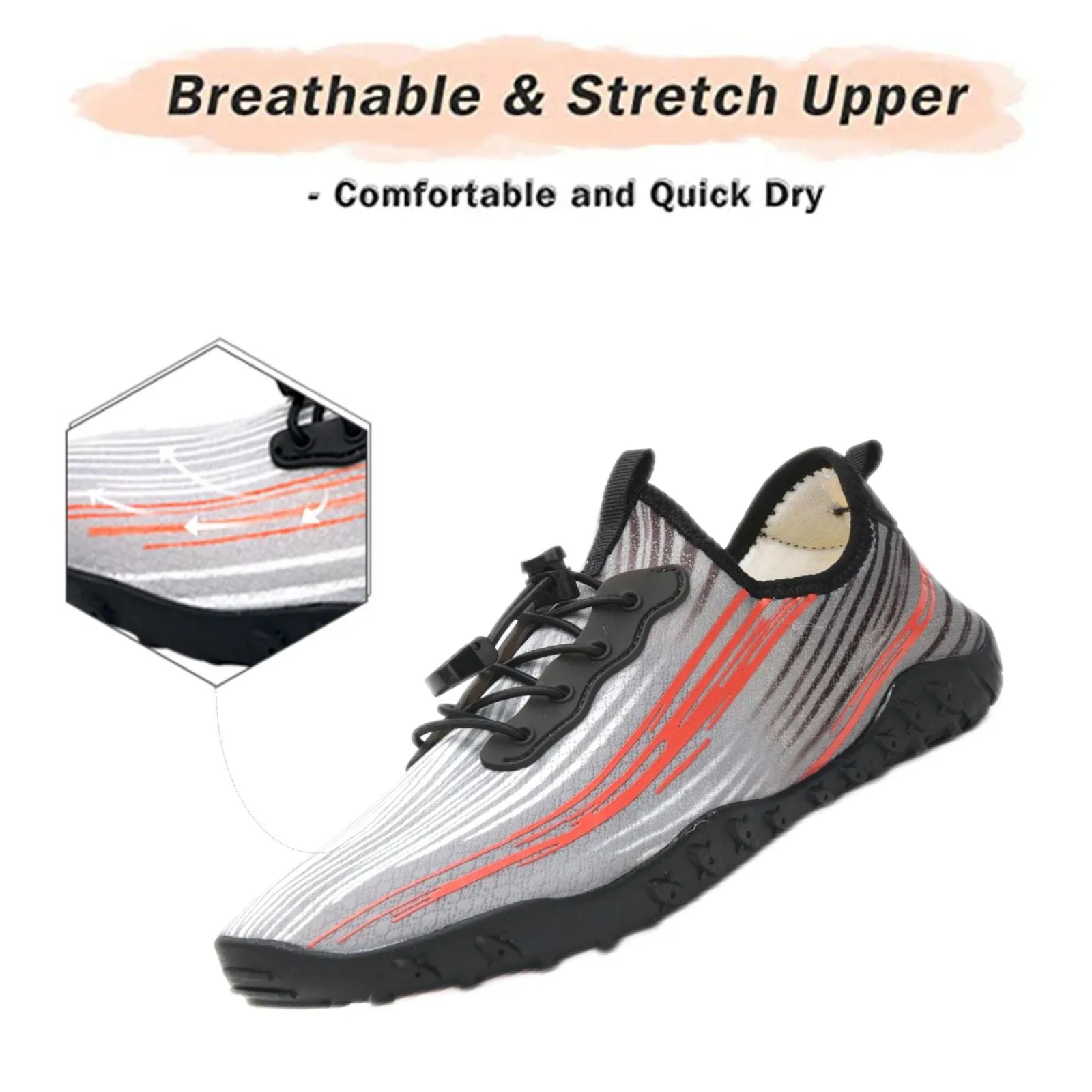 Water Shoes for Men & Women 2024 - Quick-Dry Aqua Socks Beach Swimming Shoes for Surfing Boating Drifting Hiking Yoga Cycling Water Aerobics