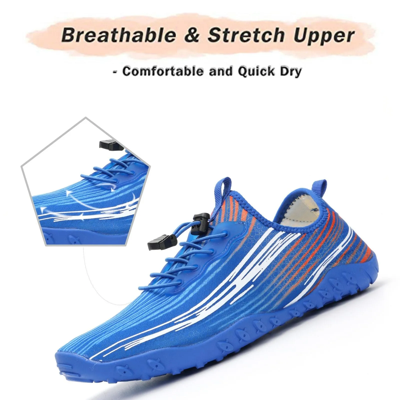 Water Shoes for Men & Women 2024 - Quick-Dry Aqua Socks Beach Swimming Shoes for Surfing Boating Drifting Hiking Yoga Cycling Water Aerobics