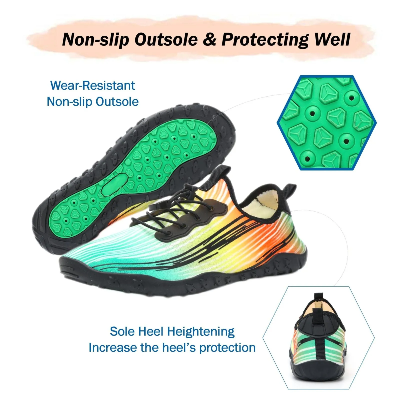 Water Shoes for Men & Women 2024 - Quick-Dry Aqua Socks Beach Swimming Shoes for Surfing Boating Drifting Hiking Yoga Cycling Water Aerobics