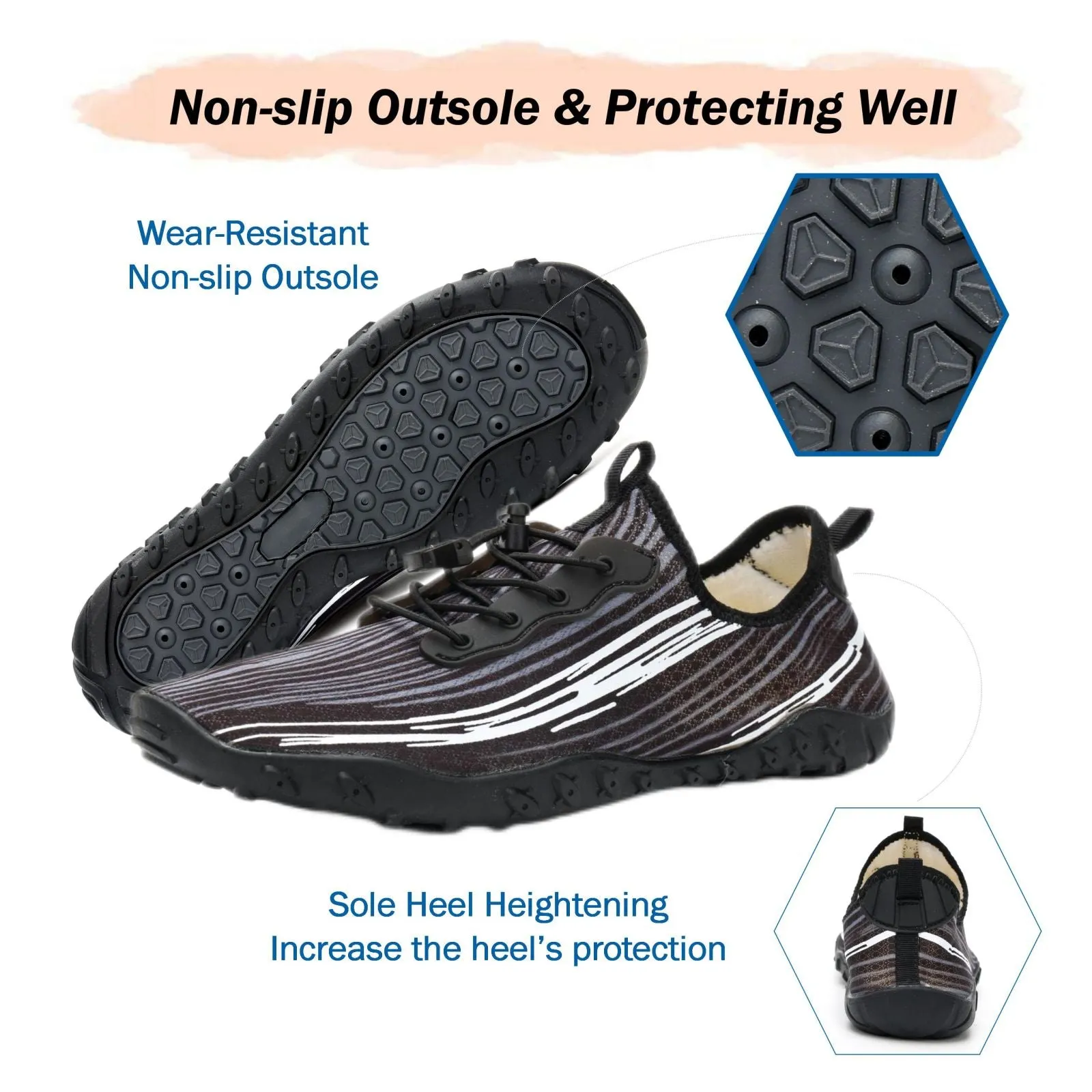 Water Shoes for Men & Women 2024 - Quick-Dry Aqua Socks Beach Swimming Shoes for Surfing Boating Drifting Hiking Yoga Cycling Water Aerobics