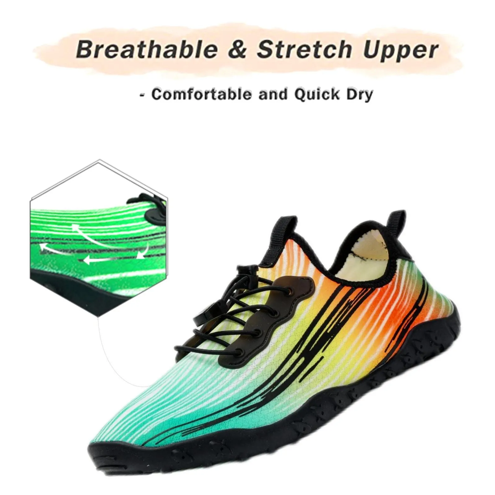 Water Shoes for Men & Women 2024 - Quick-Dry Aqua Socks Beach Swimming Shoes for Surfing Boating Drifting Hiking Yoga Cycling Water Aerobics