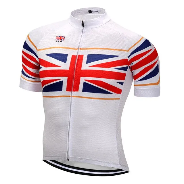 Weimostar 2018 pro team UK Flag Bicycle Cycling Clothing Racing Sport Cycling Jersey Shirt Men Breathable mtb Road Bike Jersey