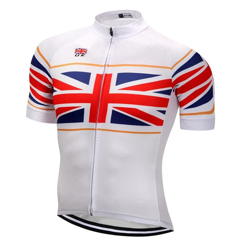 Weimostar 2018 pro team UK Flag Bicycle Cycling Clothing Racing Sport Cycling Jersey Shirt Men Breathable mtb Road Bike Jersey