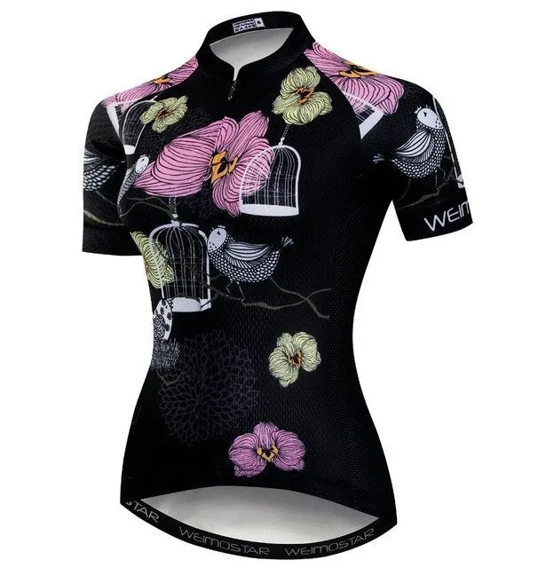 Weimostar Women Cycling Jersey 2021 Black Bike Shirt ProTeam Ciclismo Cycling Clothing Summer Bicycle Mtb Maillot Bike jersey