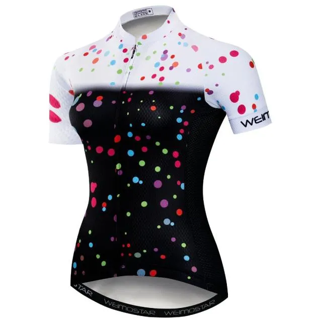 Weimostar Women Cycling Jersey 2021 Black Bike Shirt ProTeam Ciclismo Cycling Clothing Summer Bicycle Mtb Maillot Bike jersey