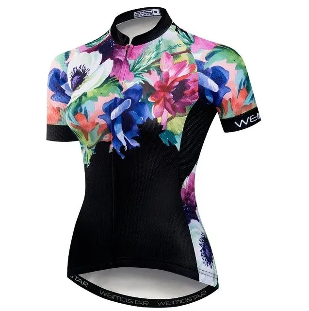 Weimostar Women Cycling Jersey 2021 Black Bike Shirt ProTeam Ciclismo Cycling Clothing Summer Bicycle Mtb Maillot Bike jersey