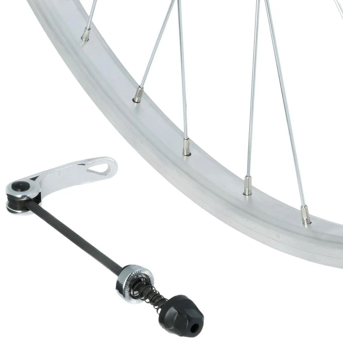 Wheel 28" Front Single Wall V-brake Quick Release Hybrid Bike - Silver