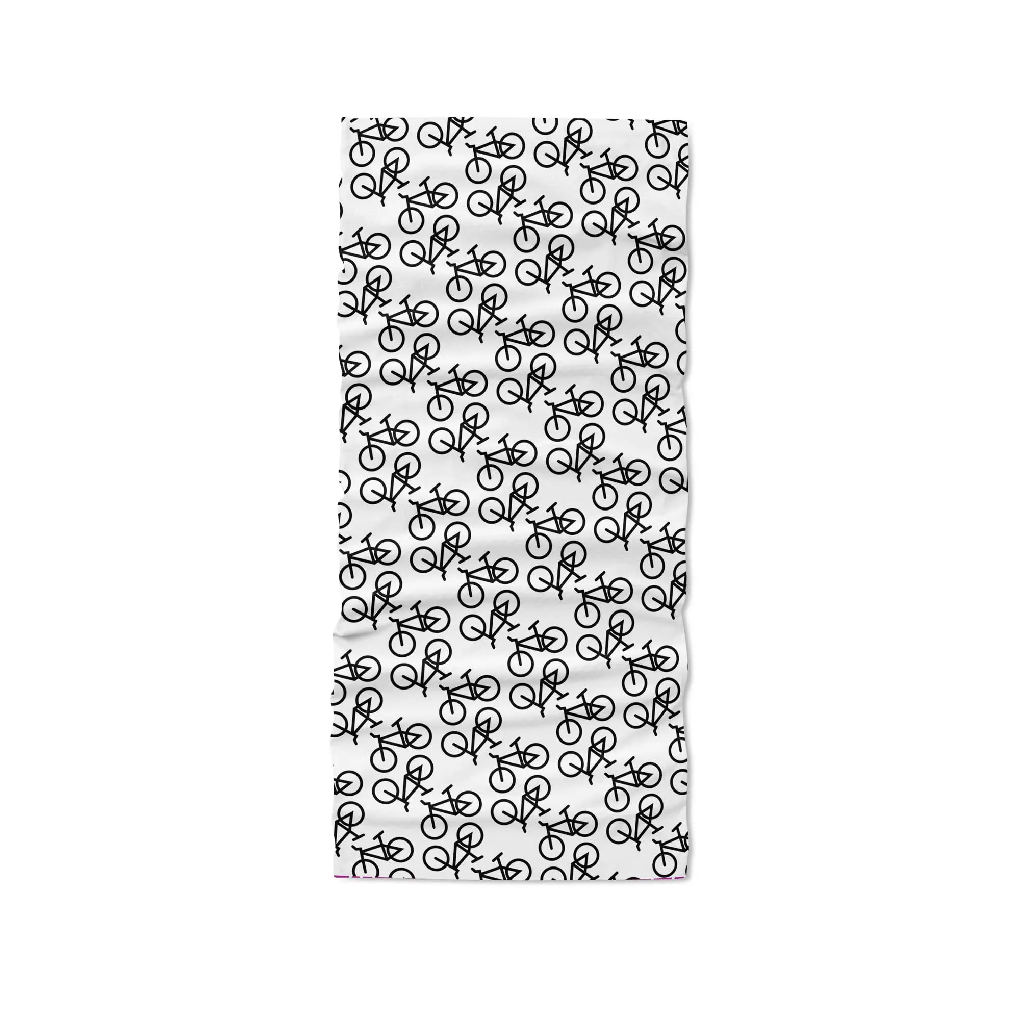 White Bike Neck Gaiter fits Kids, Youth and Petite