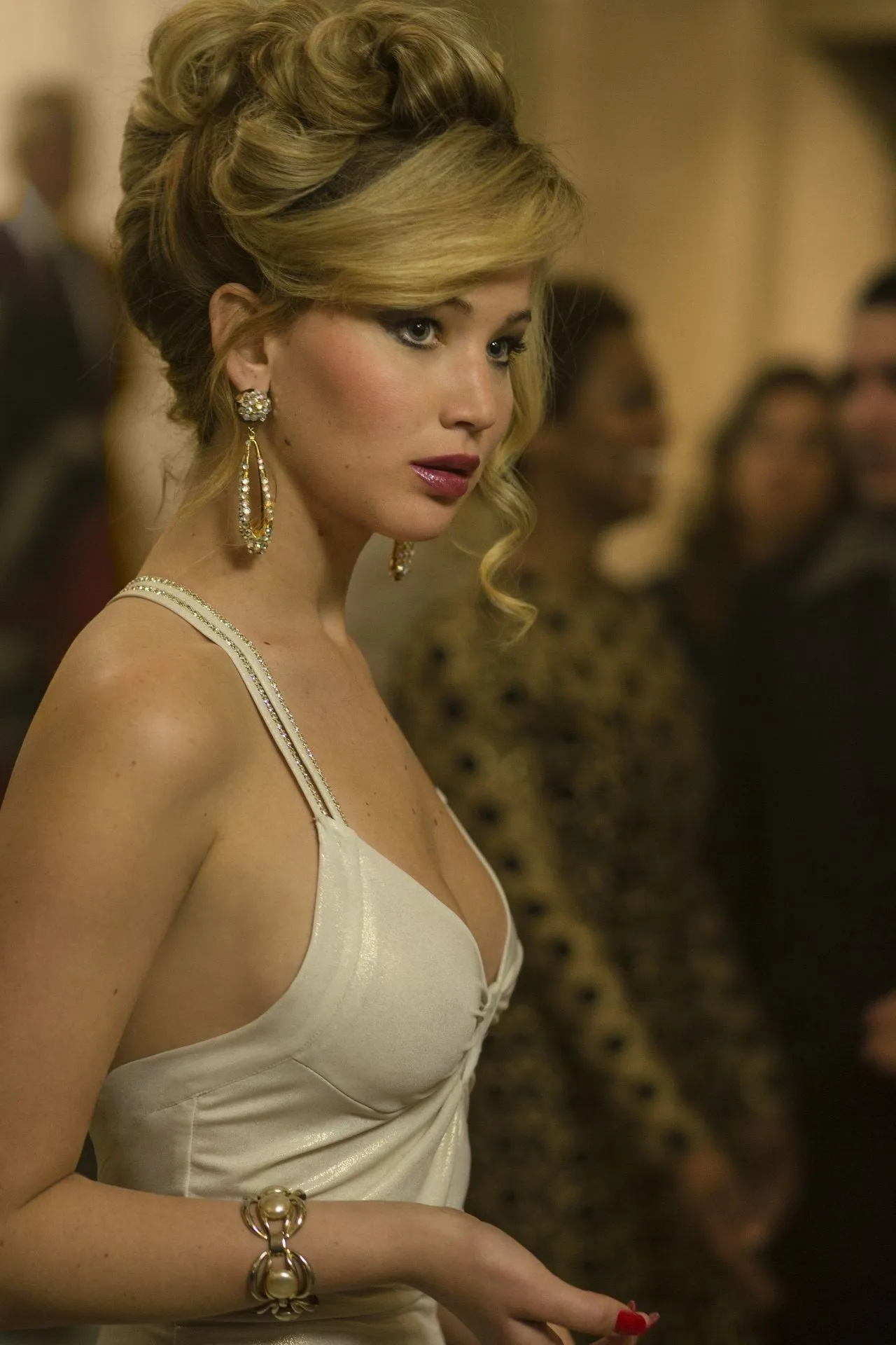 White Jennifer Lawrence Bodycon Dress Prom Dress