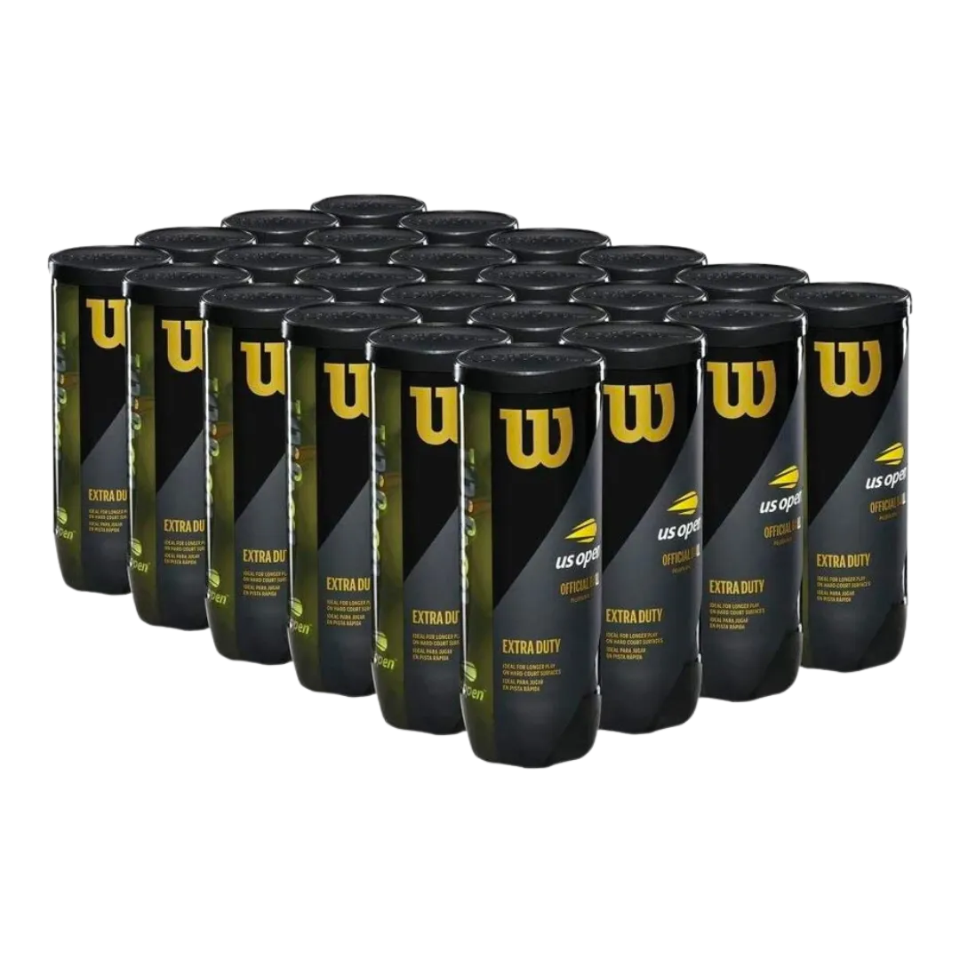 Wilson US Open Extra Duty Tennis Balls (24 Cans/Carton)