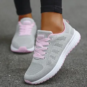 Women's Breathable Lace-Up Sneakers