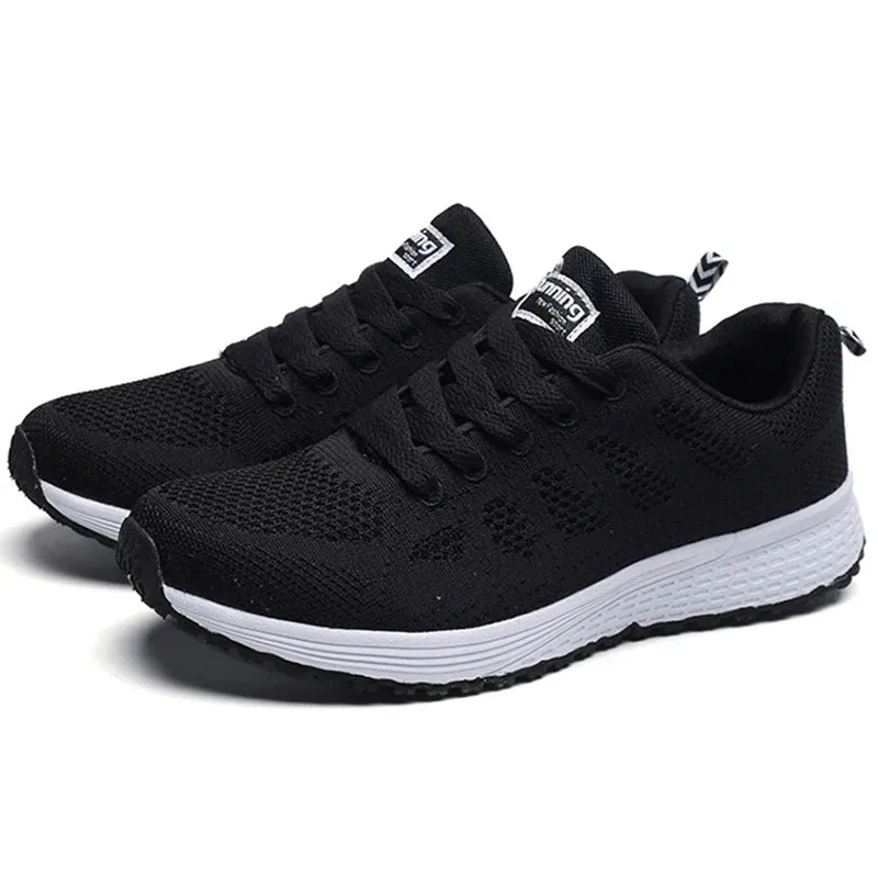 Women's Breathable Lace-Up Sneakers