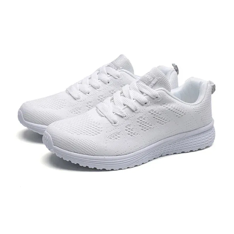 Women's Breathable Lace-Up Sneakers