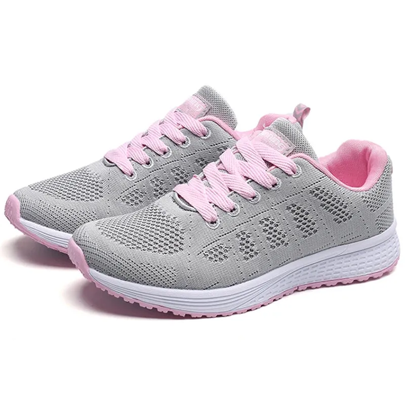 Women's Breathable Lace-Up Sneakers