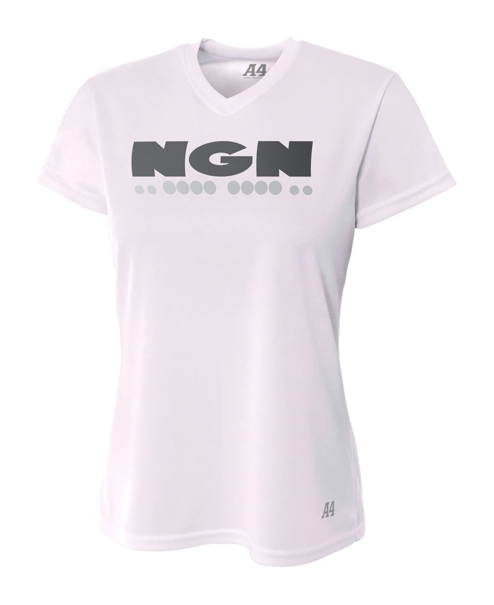 Women's Cooling Performance V-Neck Tech Tee | White