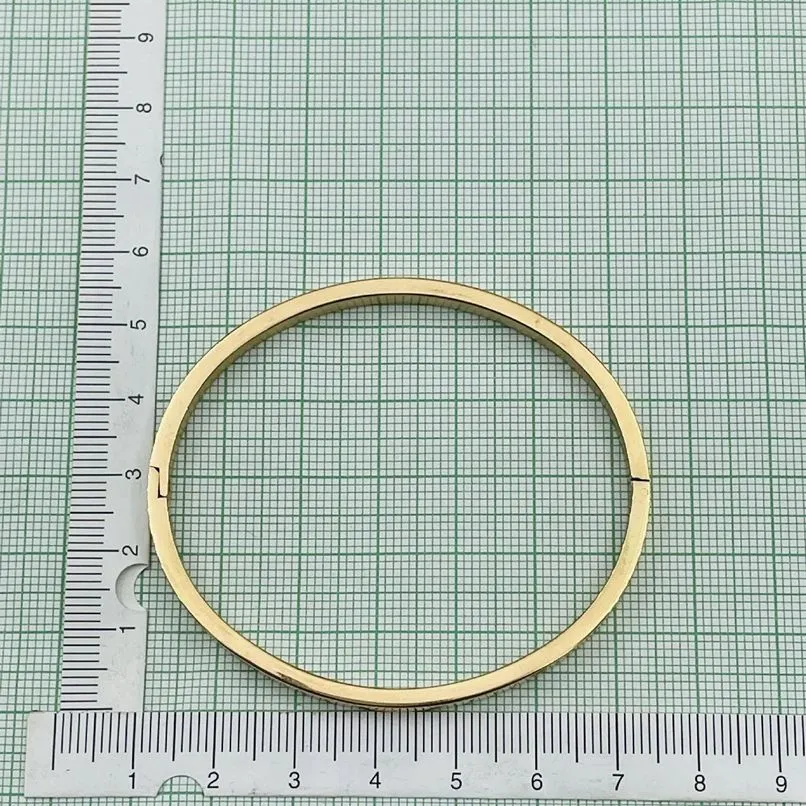 Women's Gold Stainless Steel Stylish Bracelet Bangle Kada - Fashionable and Durable Accessory